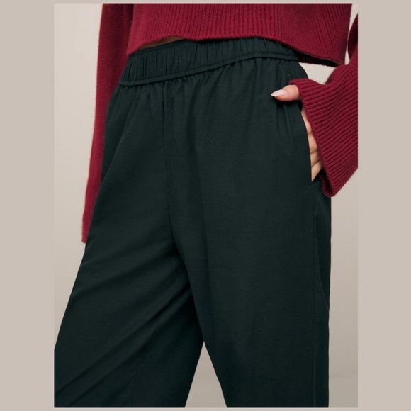 Reformation Mason Pant in Black ✨ New 🎀 ✂🏷️ - Picture 4 of 8